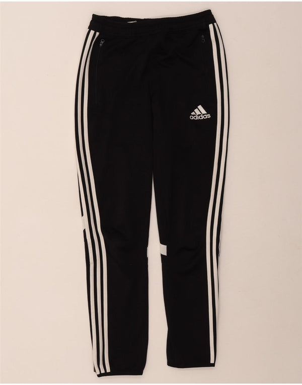 Adidas Girls Climacool Tracksuit Trousers 13-14 Years XL Black Colourblock