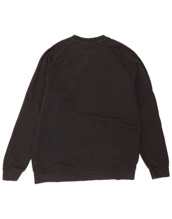 Adidas Mens Graphic Sweatshirt Jumper Medium Black Cotton