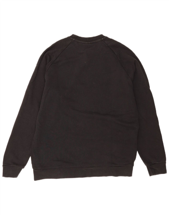 Adidas Mens Graphic Sweatshirt Jumper Medium Black Cotton