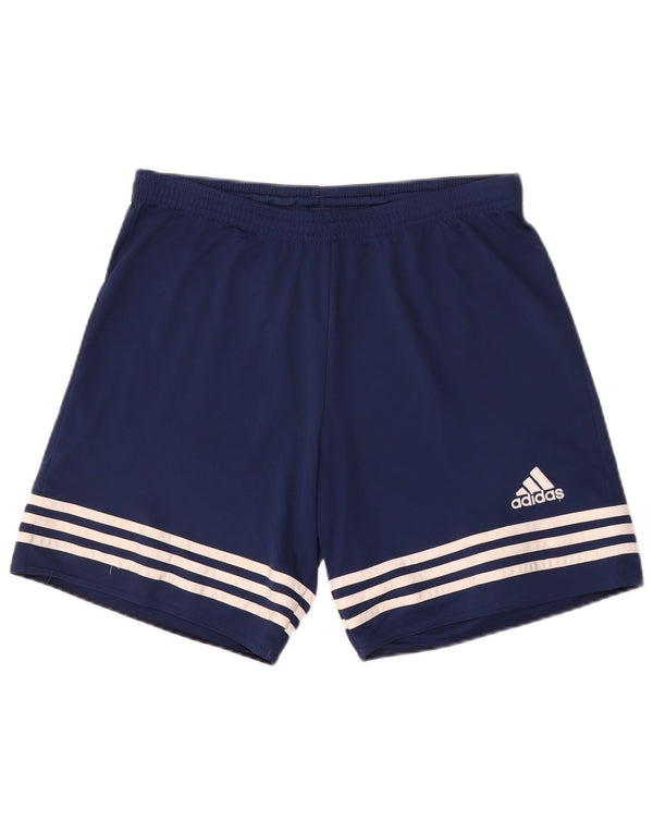 Adidas Mens Climalite Sport Shorts Medium Navy Blue Polyester