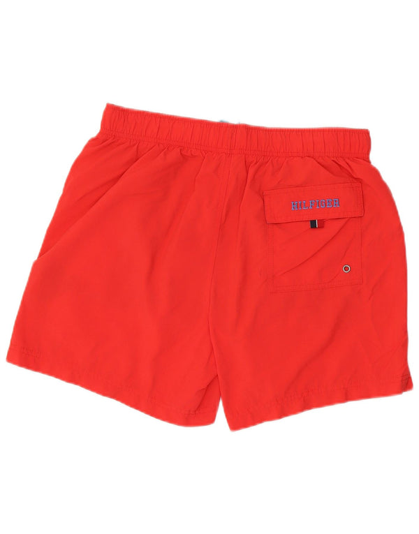 TOMMY HILFIGER Mens Swimming Shorts Medium  Red Nylon