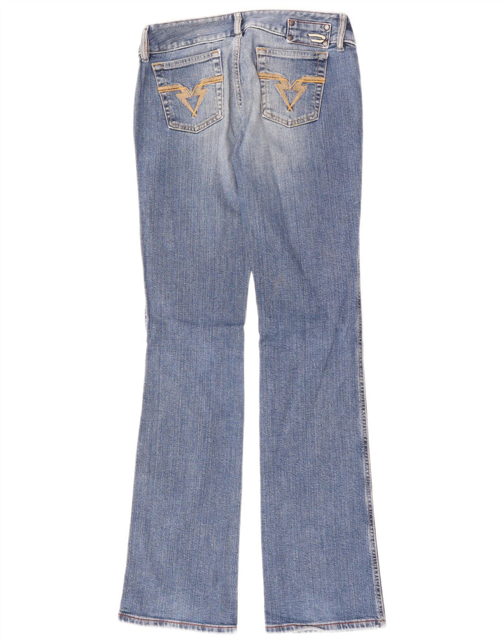 Diesel Womens Low Waist Bootcut Jeans W28 L33 Blue Cotton