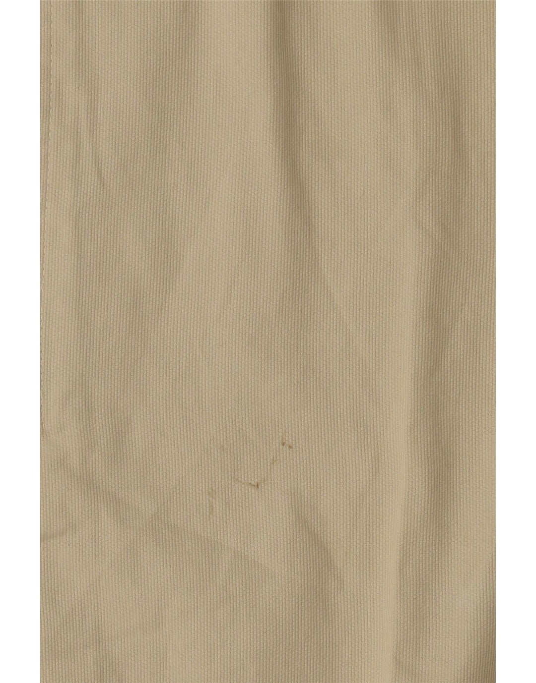 VINTAGE Mens Shirt Medium Beige Cotton