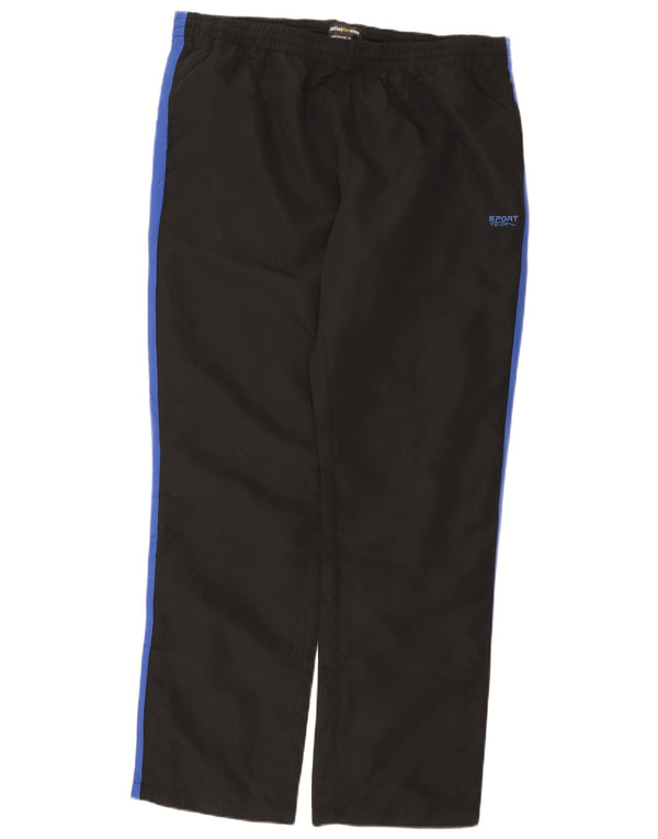 ATLAS FOR MEN Mens Tracksuit Trousers Large Black Colourblock Polyester