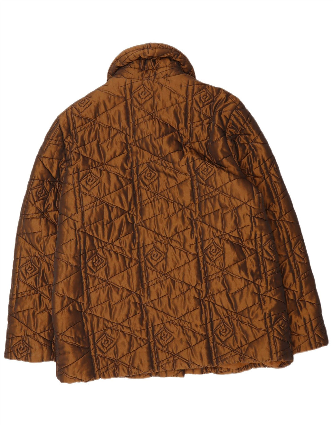 MARIELLA BURANI Womens Notizie Quilted Jacket UK 14 Large Brown
