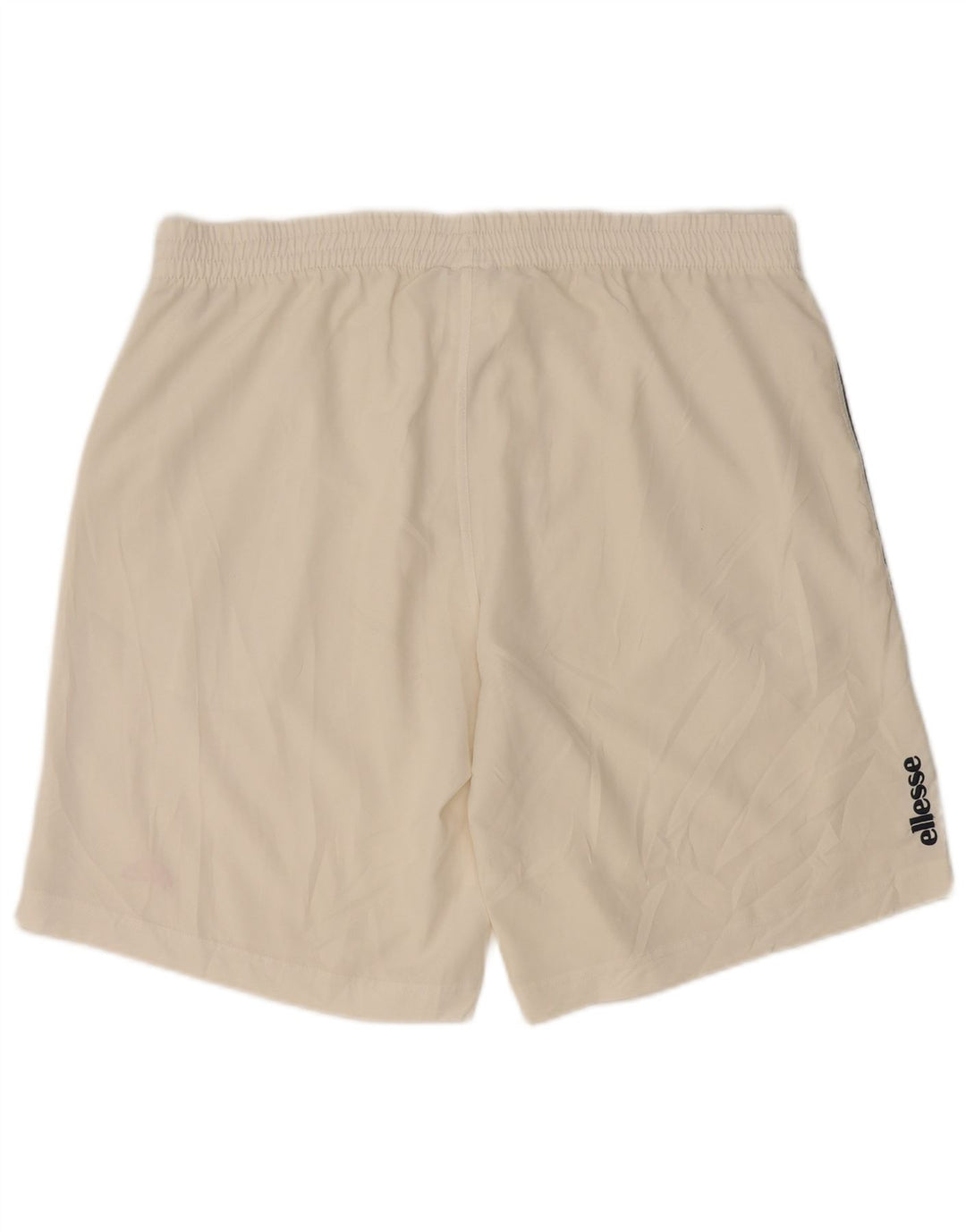 ELLESSE Mens Sport Shorts Medium  Off White Polyester