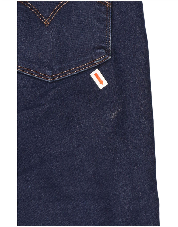 LEVI'S Womens Slim Jeans W29 L30 Navy Blue Cotton