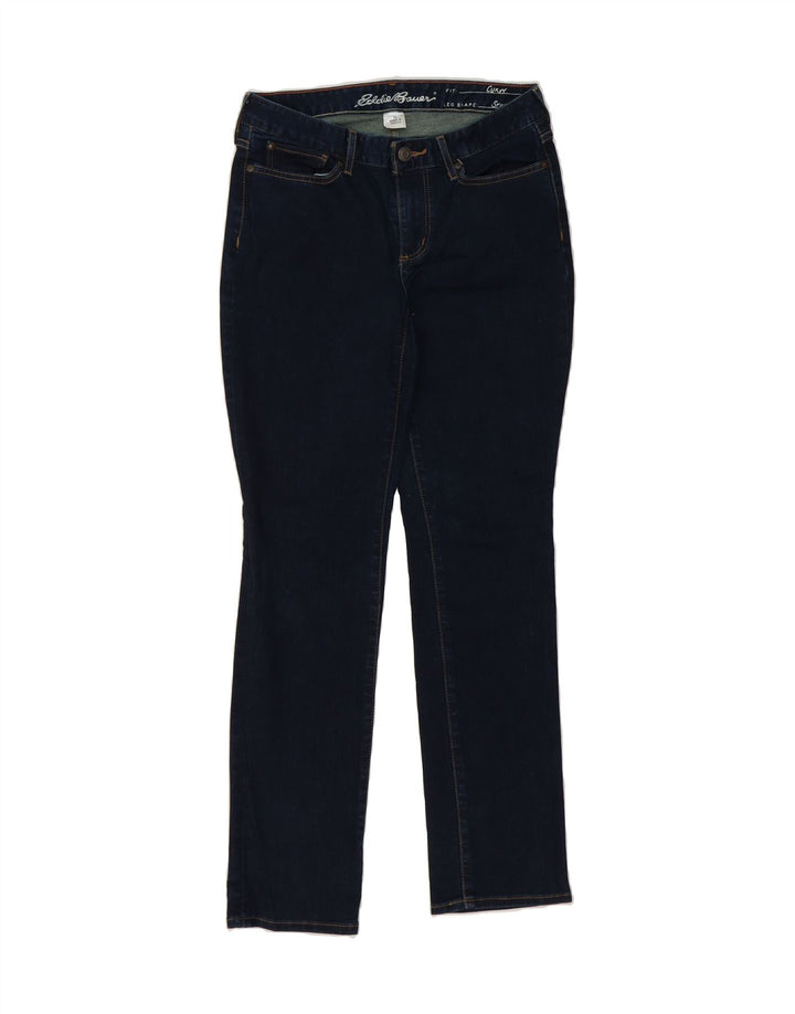 EDDIE BAUER Womens Curvy Straight Jeans US 6 Medium W32 L31 Navy Blue Vintage Eddie Bauer and Second-Hand Eddie Bauer from Messina Hembry 