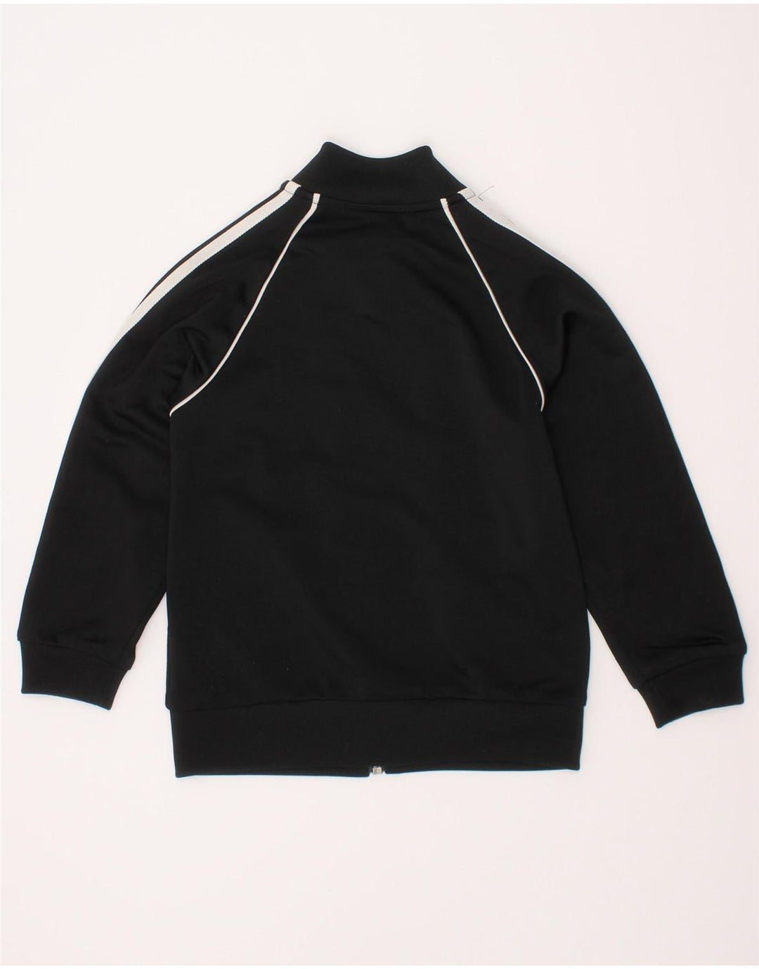 Adidas Boys Tracksuit Top Jacket 2-3 Years Black Polyester