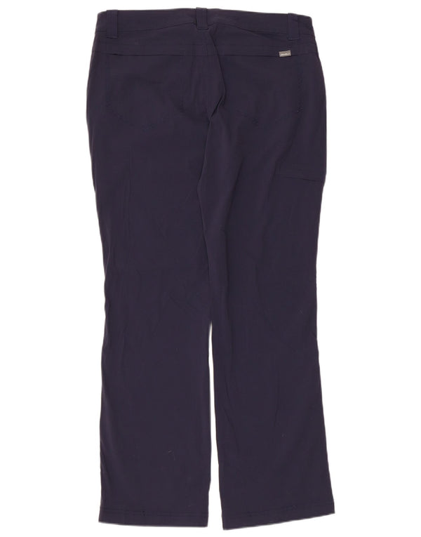 Eddie Bauer Womens Straight Cargo Trousers US 8 Medium W32 L28 Navy Blue