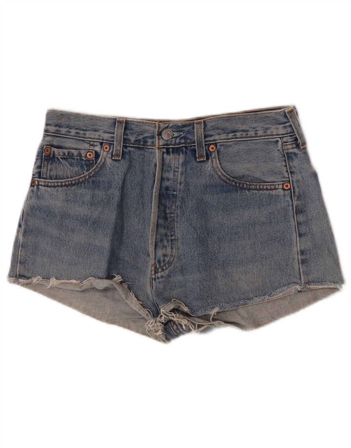 Levi's Womens 501 Denim High Waist Hot Pants W30 Medium  Blue