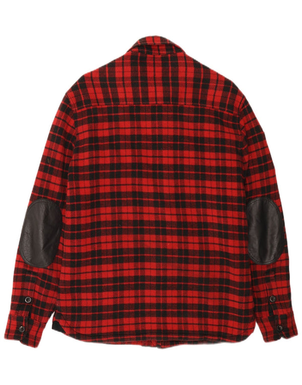 Polo Ralph Lauren Mens Graphic Lumberjack Flannel Shirt Small Red Check