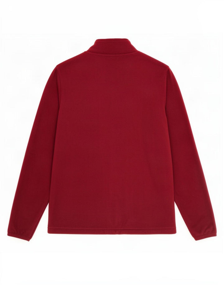 Marks & Spencer Womens Fleece Jacket UK 12 Medium Burgundy Polyester