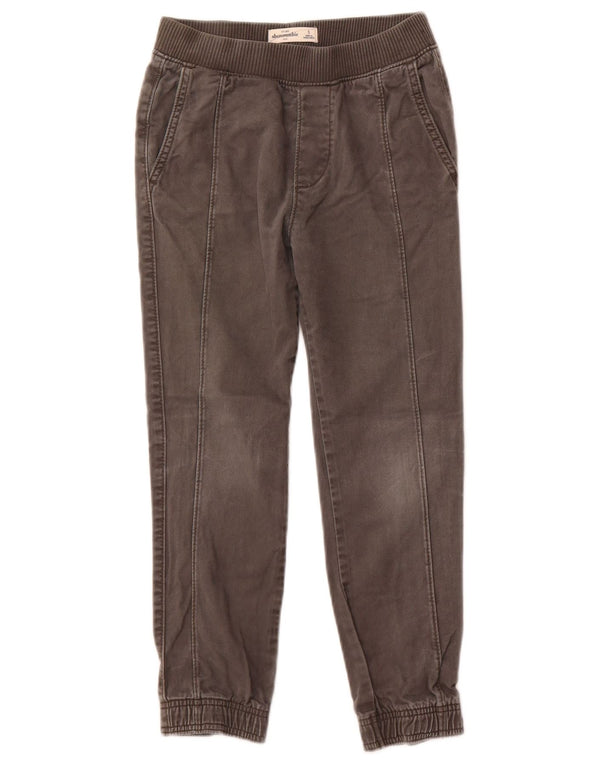 Abercrombie & Fitch Boys Joggers Trousers 7-8 Years Small W24 L23 Grey