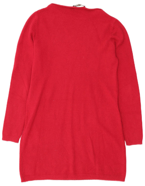 Liu Jo Womens Jumper Dress UK 12 Medium Red Modal
