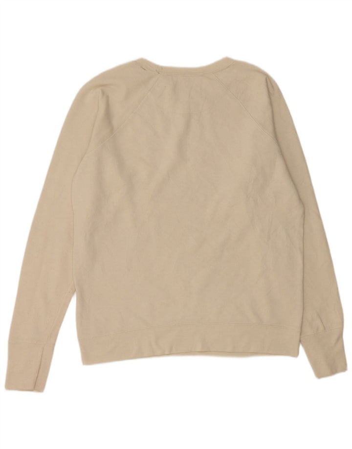 CHAMPION Mens Sweatshirt Jumper Large Off White Polyester