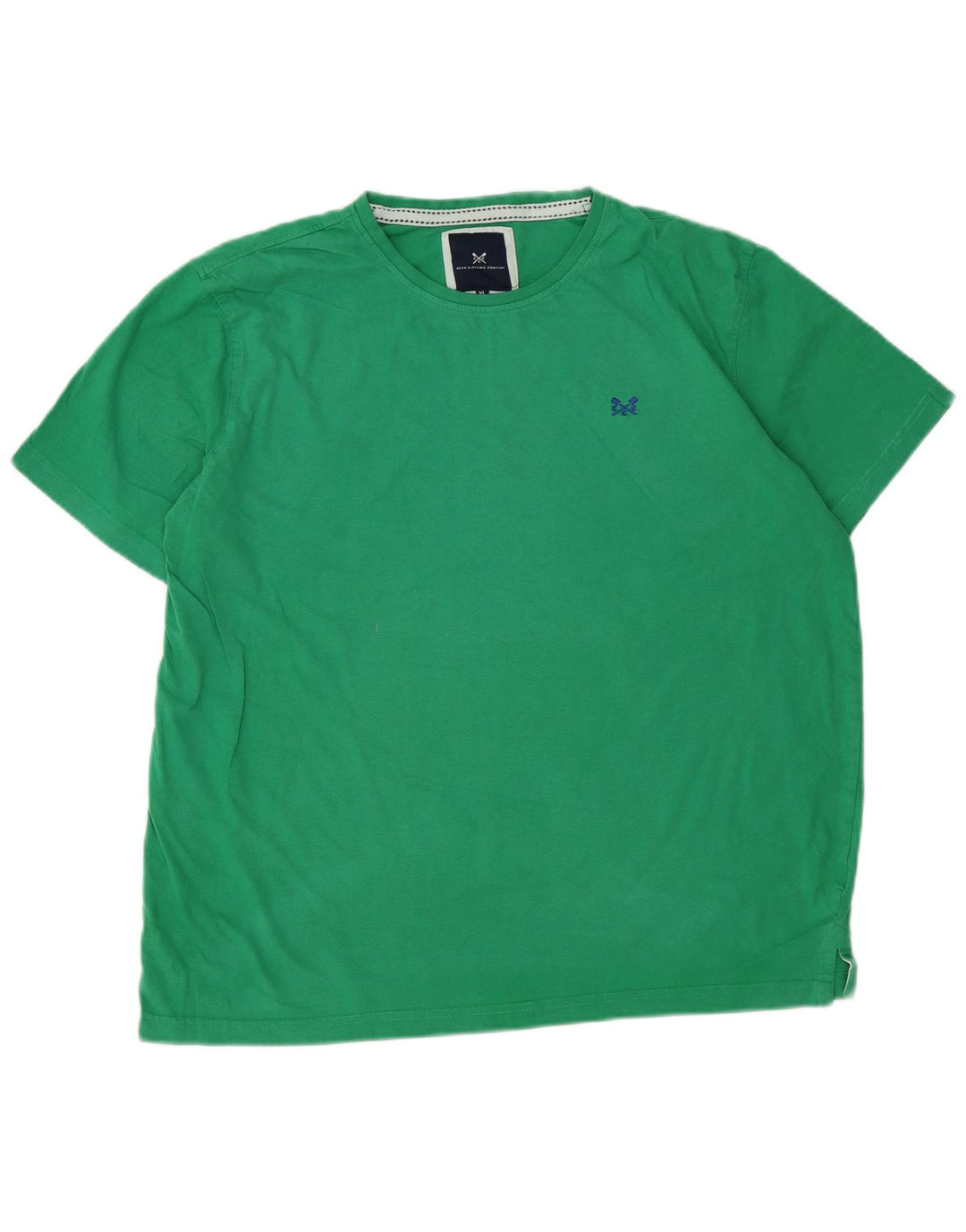 CREW CLOTHING Mens T-Shirt Top XL Green Cotton