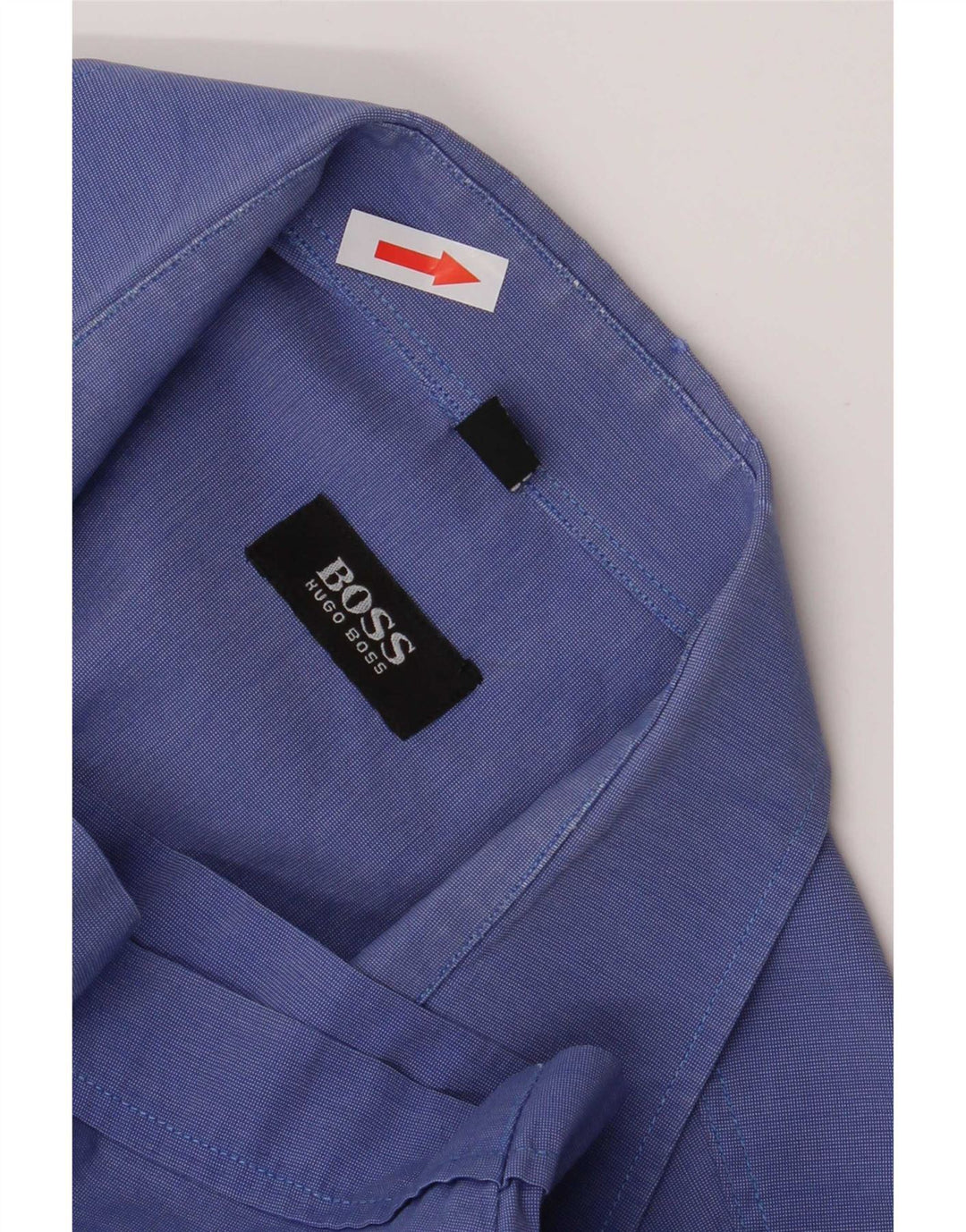 Hugo Boss Mens Short Sleeve Regular Fit Shirt Medium Blue Cotton
