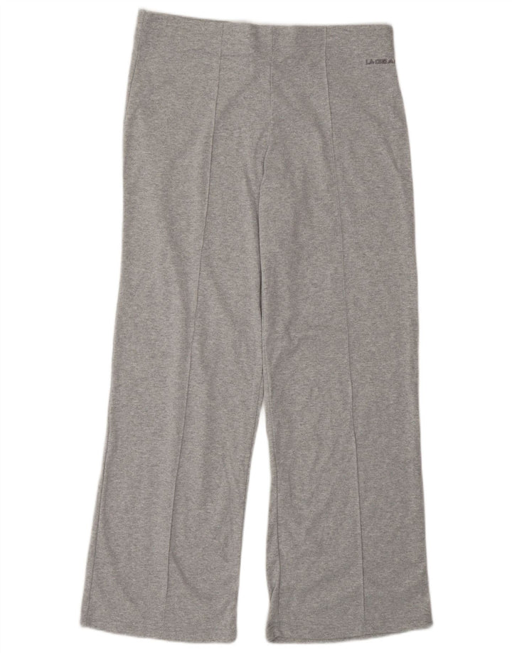 La Gear Womens Tracksuit Trousers UK 16 Large  Grey Polyester