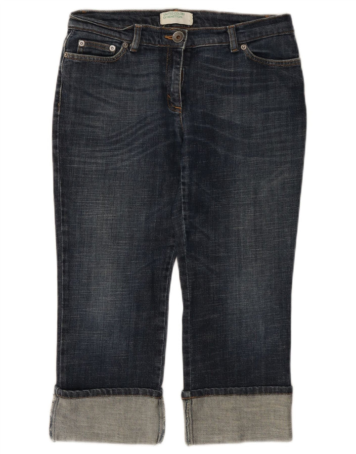 BENETTON Womens Capri Jeans W28 L21 Blue