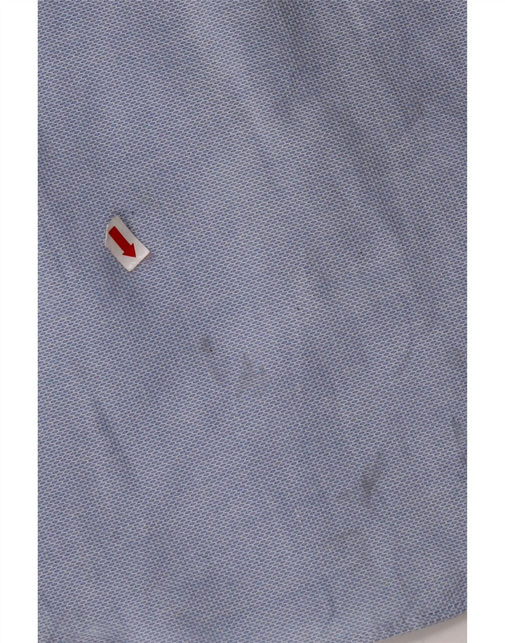 ZARA Mens Slim Fit Shirt Large Blue Cotton