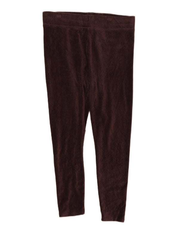 Marks & Spencer Womens Corduroy Leggings UK 16 Large  Brown Cotton