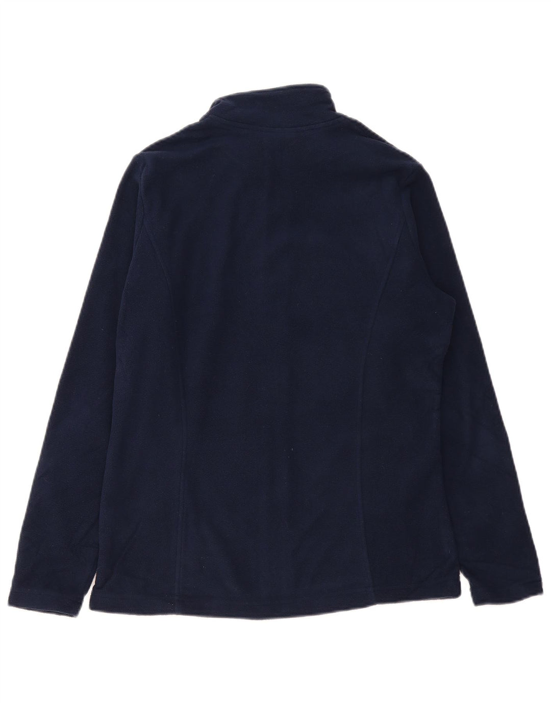 MARKS & SPENCER Womens Fleece Jacket UK 12 Medium Navy Blue Polyester