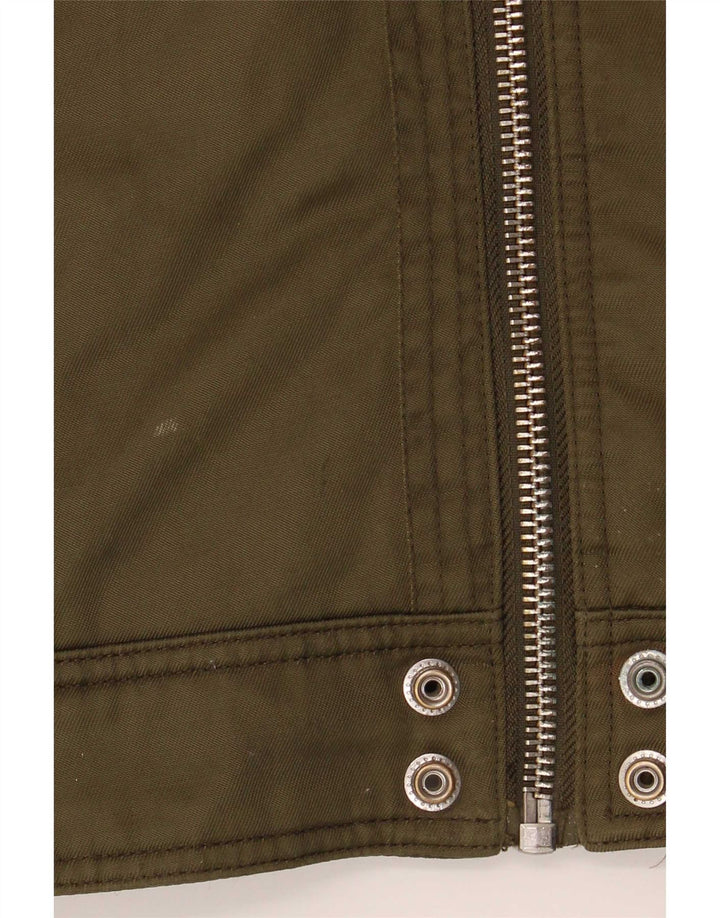 Diesel Mens Bomber Jacket UK 36 Small Khaki