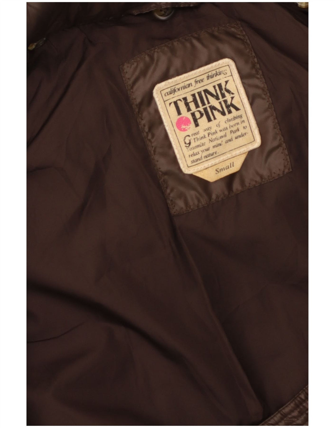 Think Pink Womens Hooded Padded Coat UK 10 Small Brown