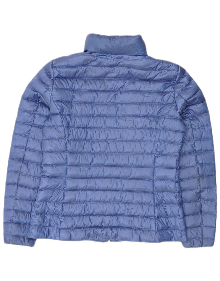 Massimo Dutti Womens Padded Jacket UK 12 Medium Blue Polyester