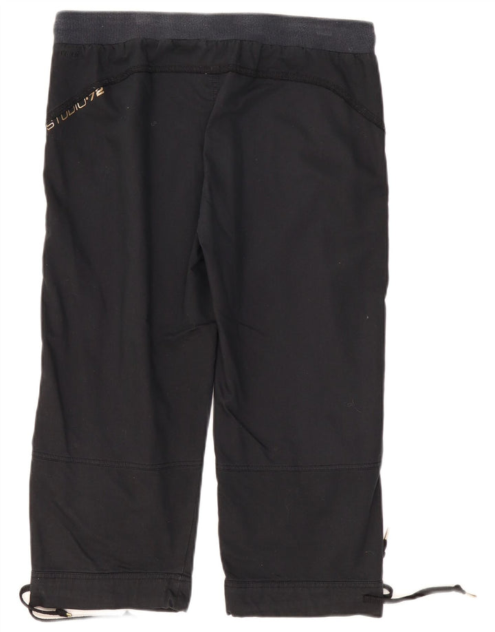 NIKE Womens Capri Trousers UK 12 Medium W32 L20 Black Cotton