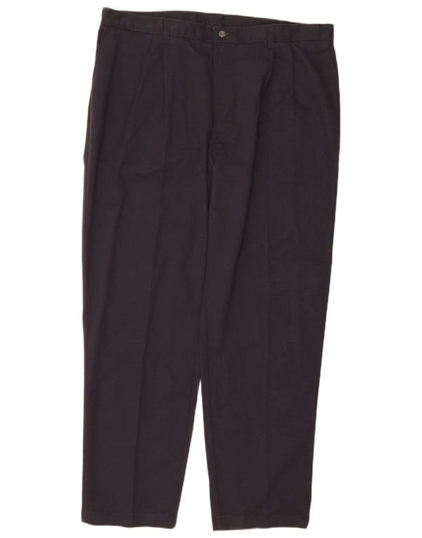 LEE Mens Pegged Chino Trousers W42 L32 Navy Blue Cotton