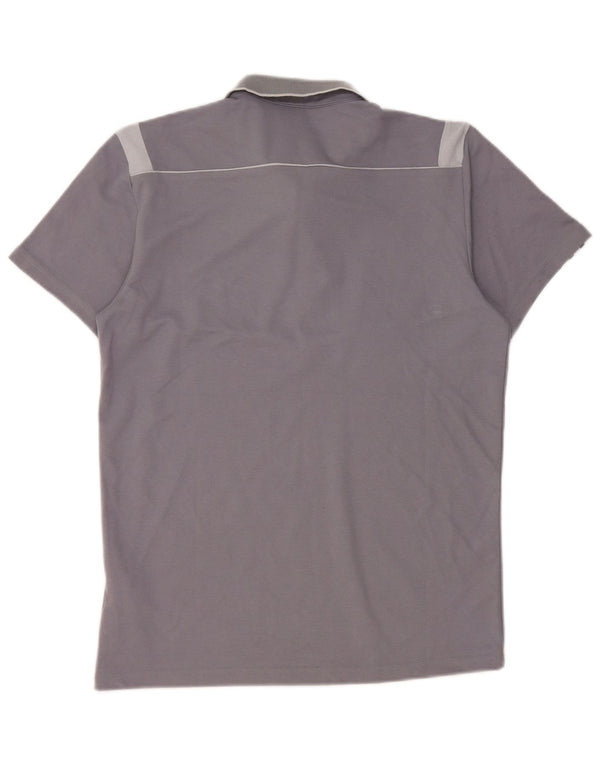 Adidas Mens Climalite Polo Shirt Small Grey Colourblock Cotton