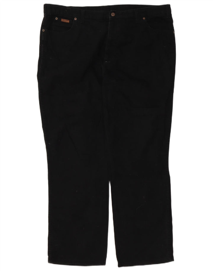 Wrangler Mens Ohio Straight Jeans W44 L32 Black Cotton