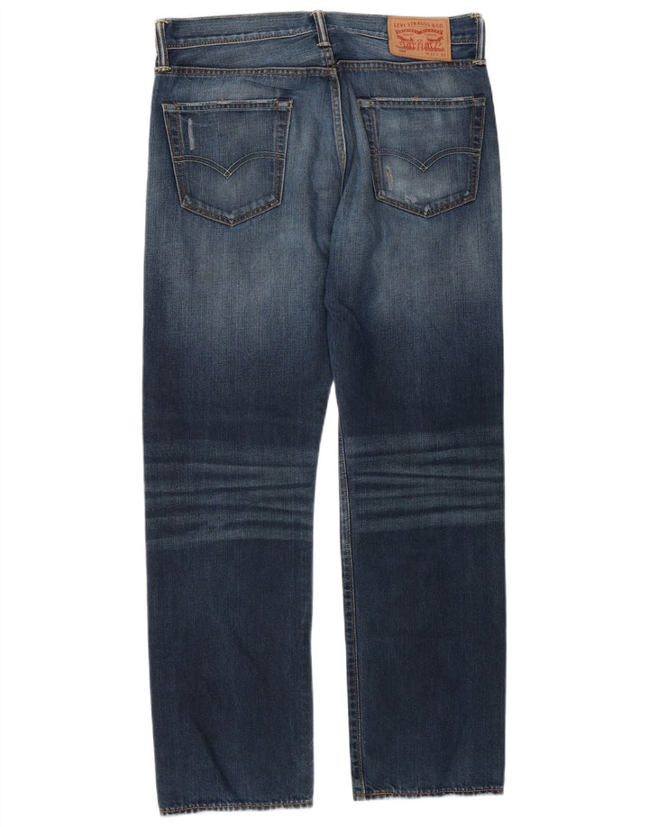 Levi's Mens 504 Straight Jeans W32 L32 Blue Cotton