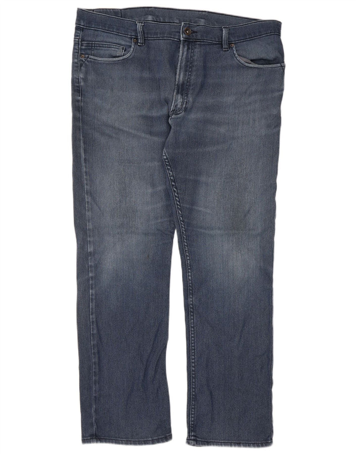 Marks & Spencer Womens Straight Jeans W38 L31 Blue Cotton