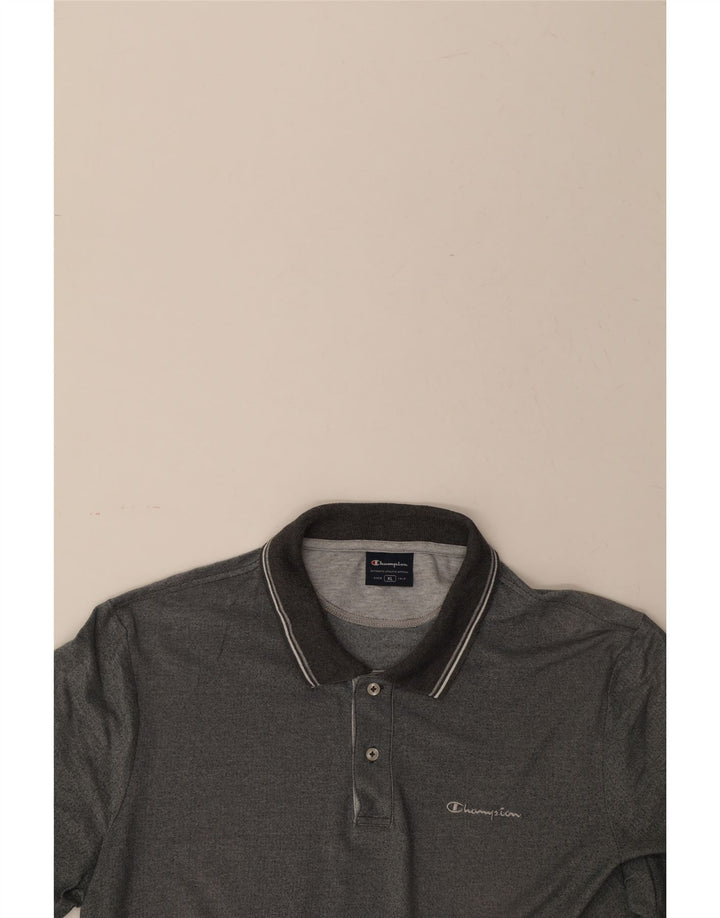 CHAMPION Mens Polo Shirt XL Grey Vintage Champion and Second-Hand Champion from Messina Hembry 