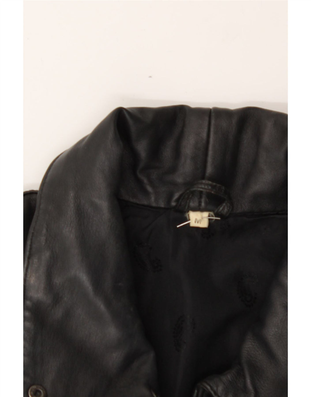 VINTAGE Womens Oversized Leather Coat UK 14 Medium Black Leather Vintage Vintage and Second-Hand Vintage from Messina Hembry 