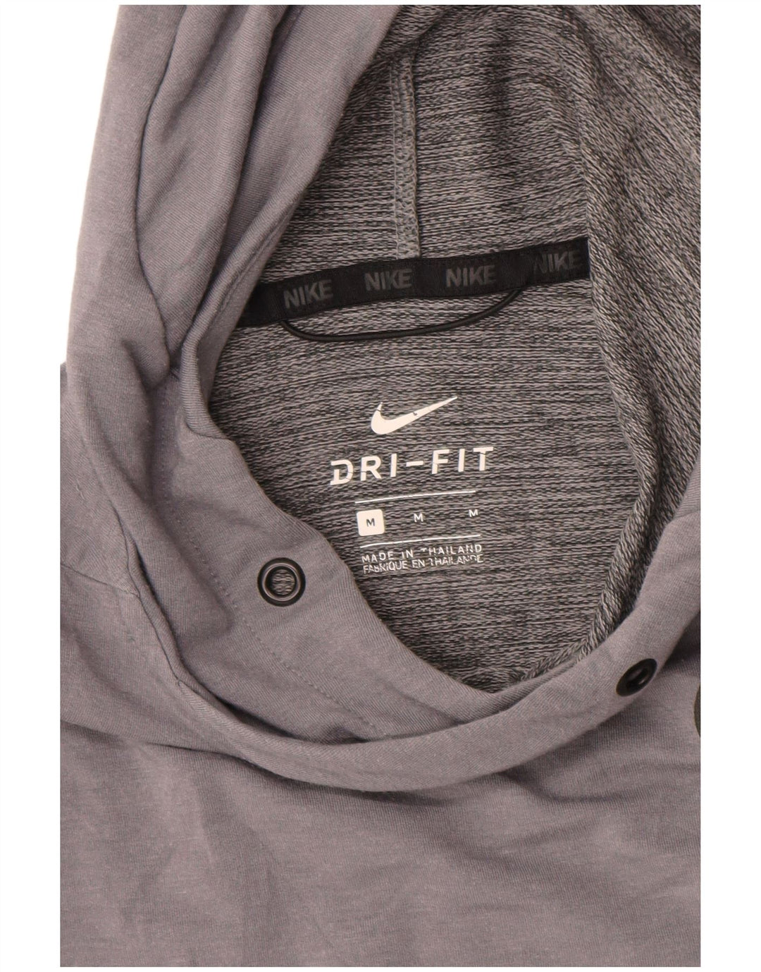 NIKE Mens Dri Fit Sleeveless Hoodie Jumper Medium Grey Polyester