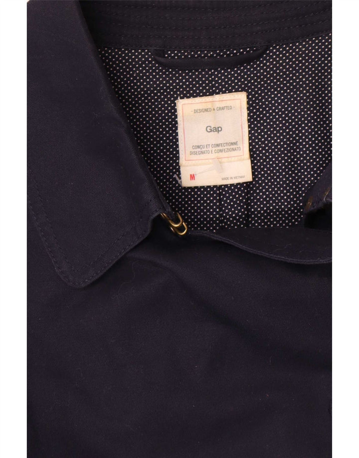 Gap Womens Trench Coat UK 14 Medium Navy Blue