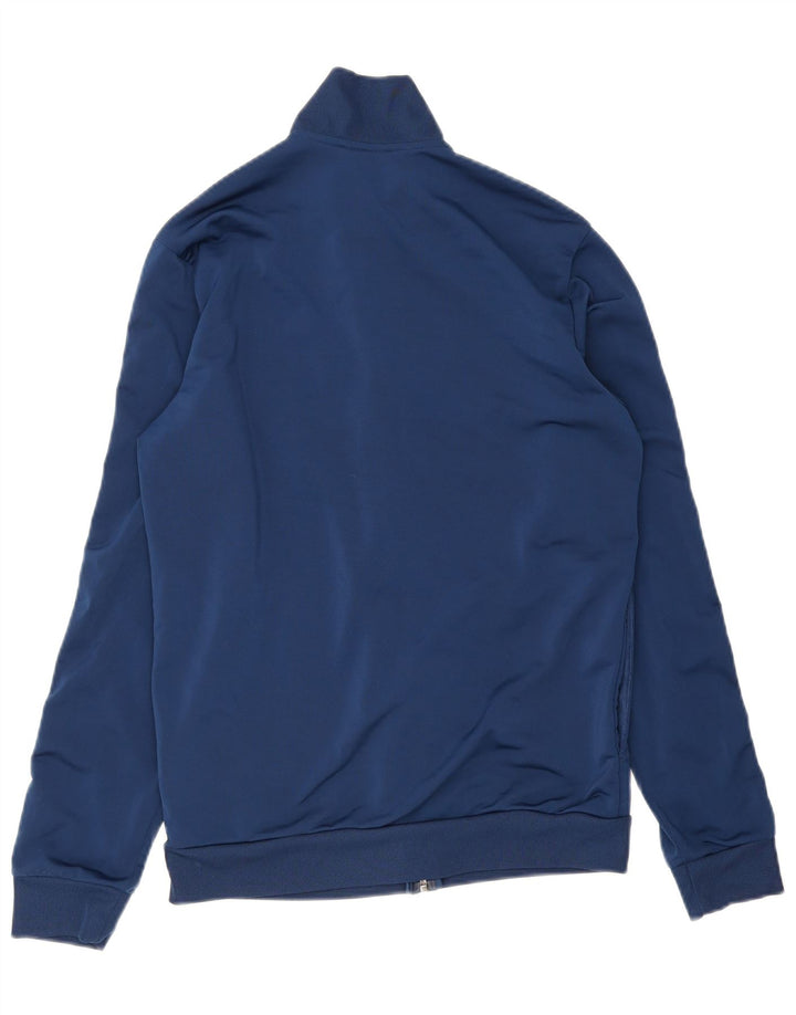 Adidas Mens Tracksuit Top Jacket UK 38/40 Medium Navy Blue Polyester