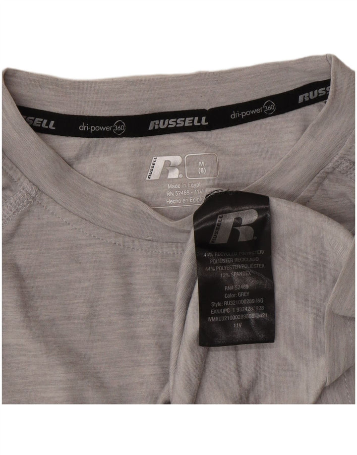 Russell Athletic Boys Dri-Power Top Long Sleeve 7-8 Years Medium Grey