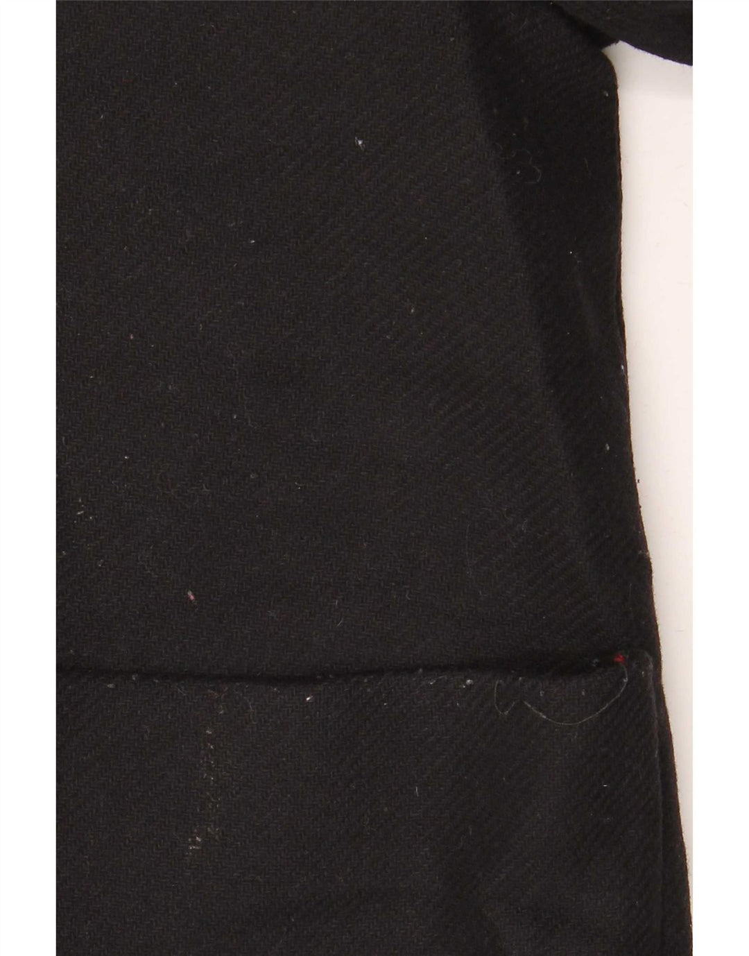 Zara Womens Hooded Oversized Overcoat UK 10 Small Black Wool