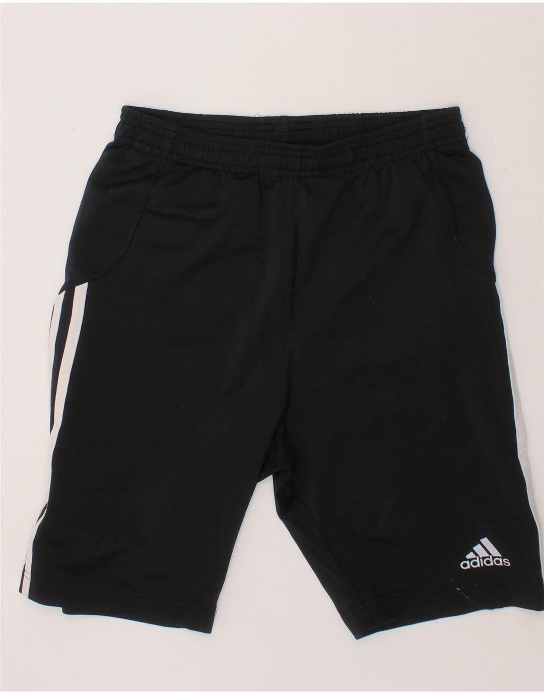 ADIDAS Boys Climalite Sport Shorts 7-8 Years Medium  Black Vintage Adidas and Second-Hand Adidas from Messina Hembry 