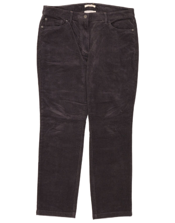 WHITE STUFF Mens Straight Corduroy Trousers UK 16 Large W32 L32 Navy Blue