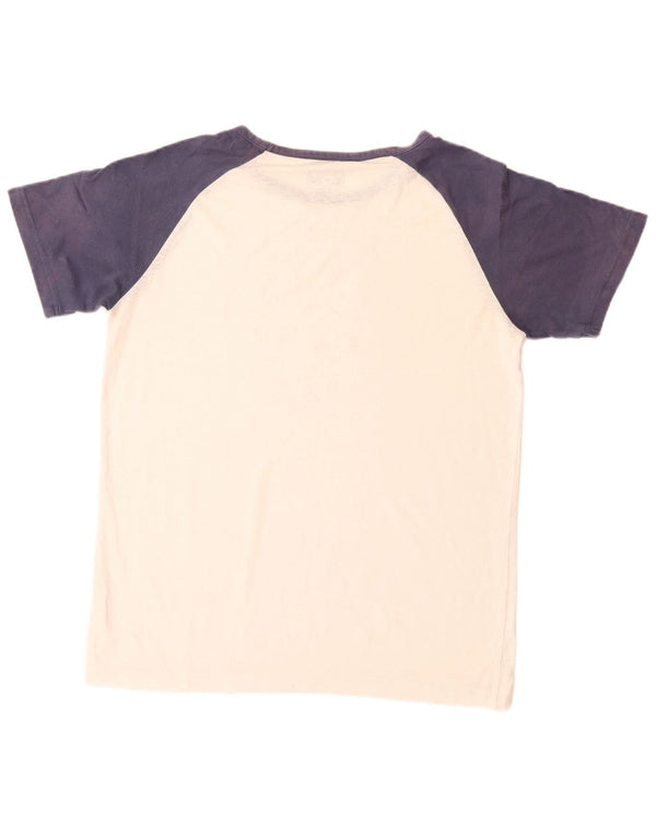 Converse Boys T-Shirt Top 13-14 Years XL White Colourblock Cotton