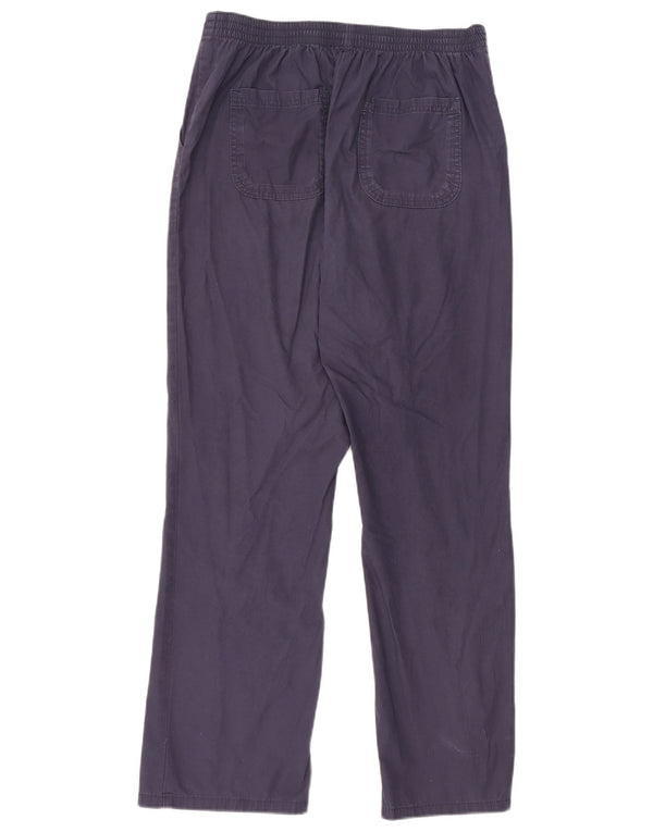 Marks & Spencer Womens Chino Trousers UK 10 Small W13 L28 Navy Blue