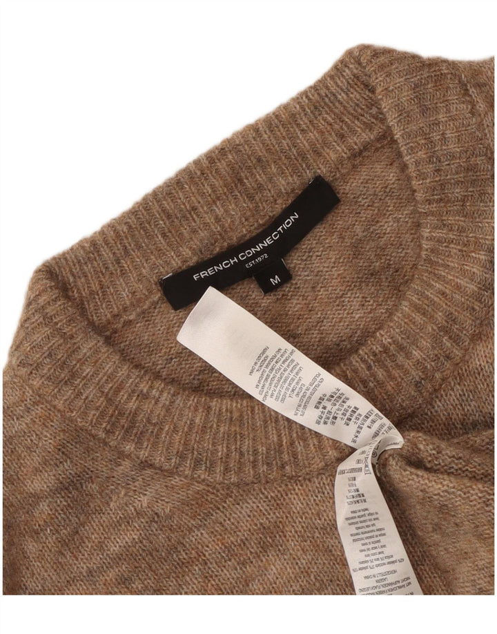 French Connection Womens Crew Neck Jumper Sweater UK 14 Medium Brown