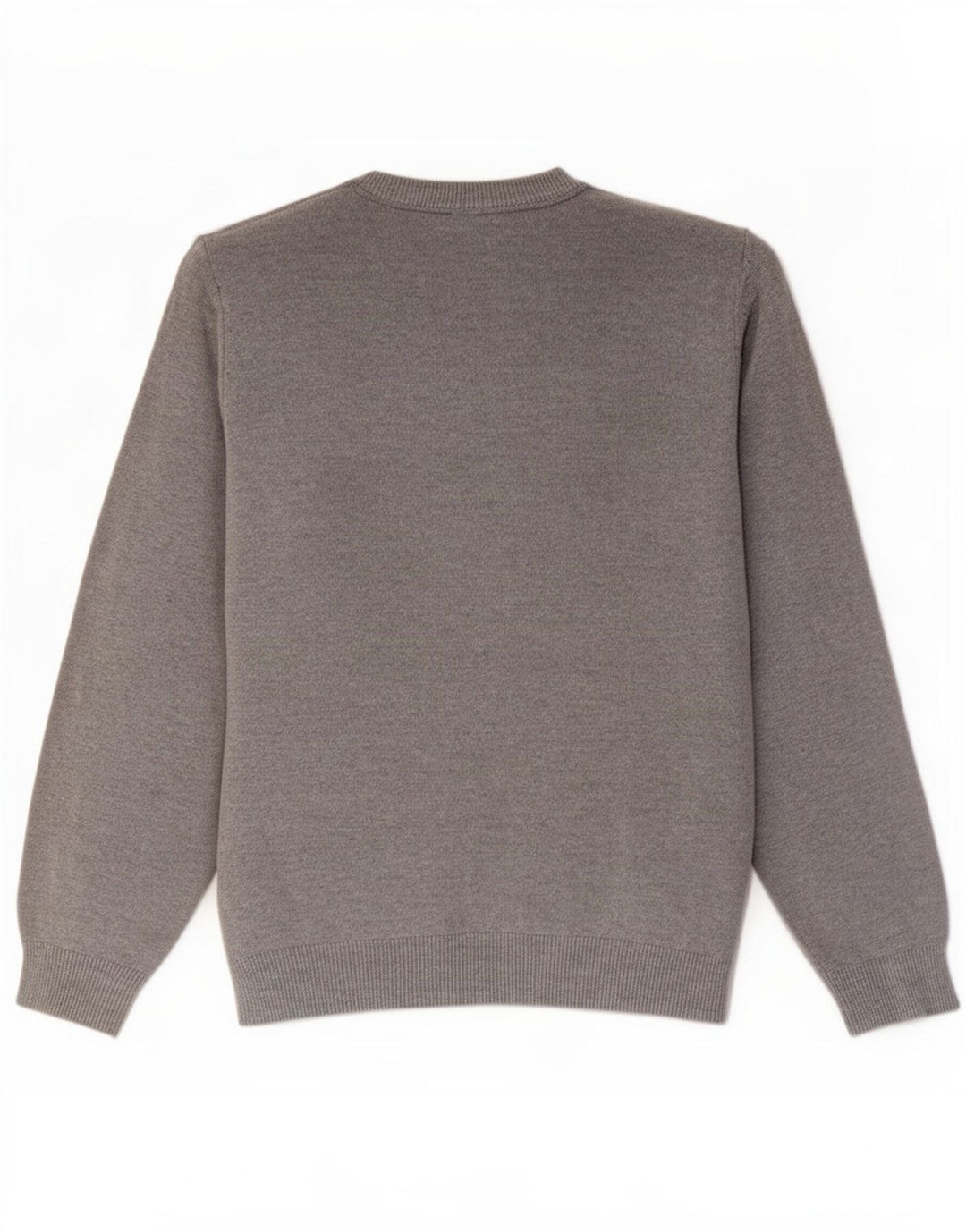 Marks & Spencer Mens Boat Neck Jumper Sweater Large Grey Cotton