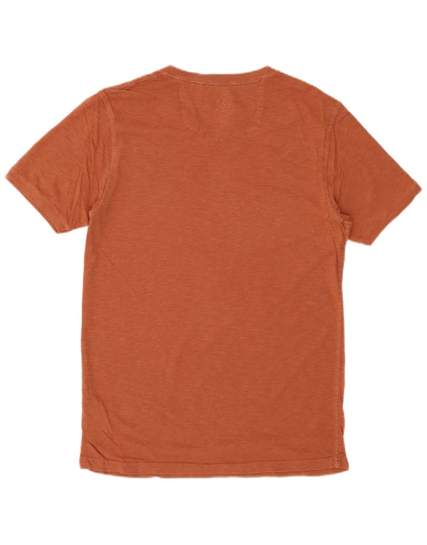 FAT FACE Mens T-Shirt Top Small Brown Flecked Cotton